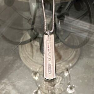 Authentic Tiffany & Co Silver Pendant Necklace 18 inch